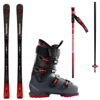 Moški smučarski komplet - smuči Rossignol FORZA 60'' TI KONECT + vezi Look NX 12 + smučarski čevlji Rossignol HI-SPEED 100 PRO MV GW + palice Rossignol HERO SL